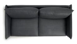 Habitat Moore Leather 3 Seater Sofa - Dark Grey -Habitat Furni Sales 1159455 R Z005A