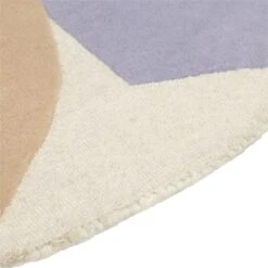 Habitat Geometric Circle Cut Pile Rug - 120x120cm - Multi -Habitat Furni Sales 1176122 R Z002A
