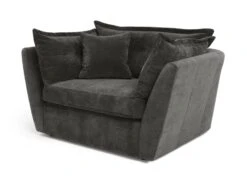 Habitat Jacques Velvet Cuddle Chair - Grey 4 Habitat Jacques Velvet Cuddle Chair - Grey -Habitat Furni Sales 1177217 R Z002A