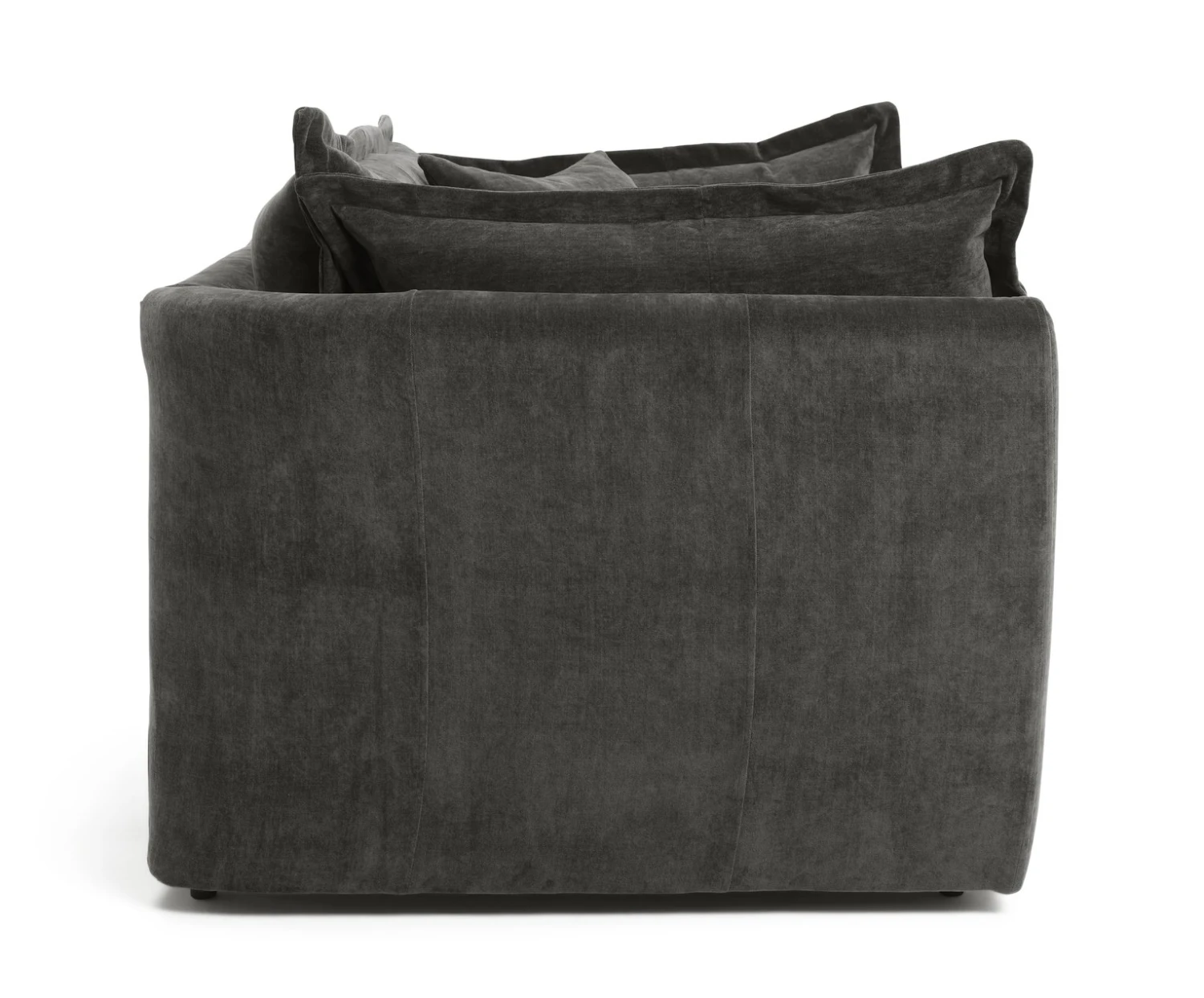 Habitat Jacques Velvet Cuddle Chair - Grey Habitat Jacques Velvet Cuddle Chair - Grey -Habitat Furni Sales 1177217 R Z004A