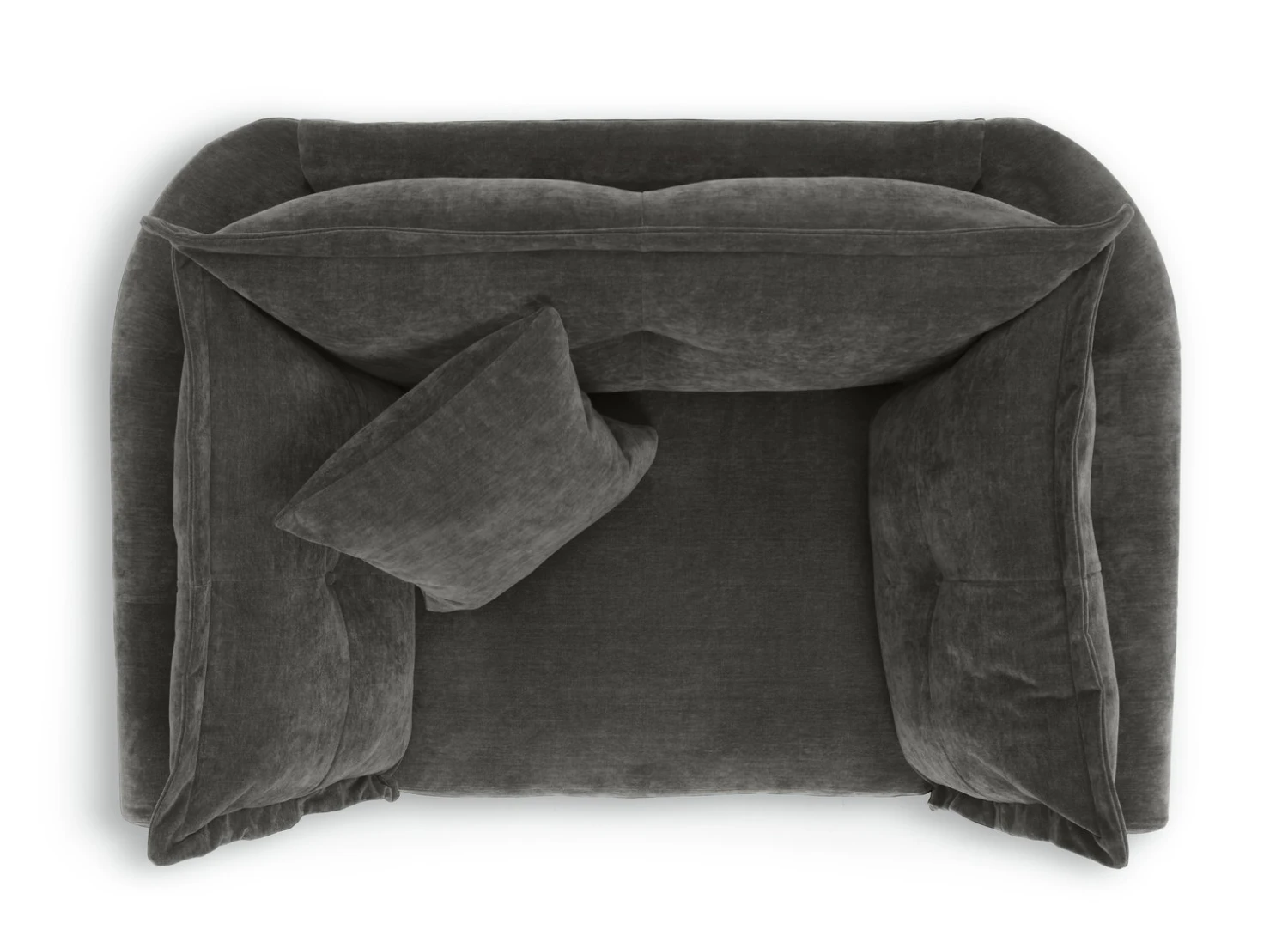 Habitat Jacques Velvet Cuddle Chair - Grey Habitat Jacques Velvet Cuddle Chair - Grey -Habitat Furni Sales 1177217 R Z005A