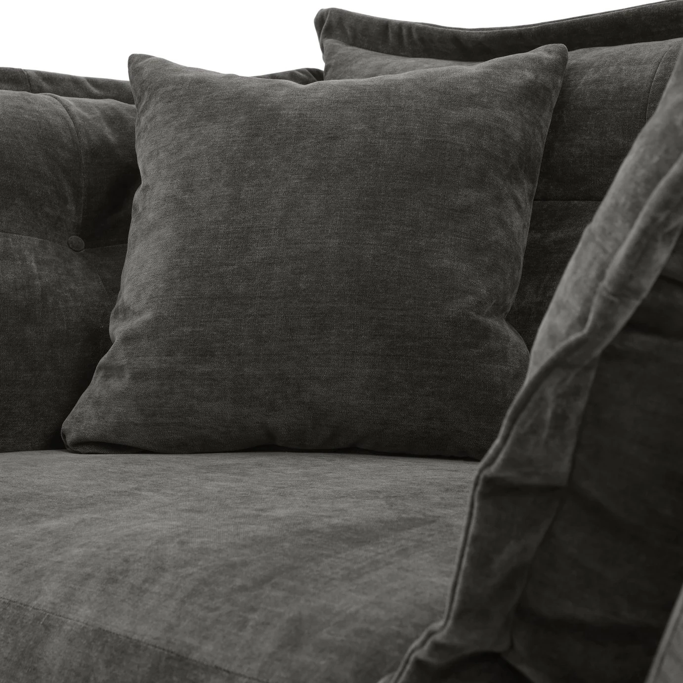 Habitat Jacques Velvet Cuddle Chair - Grey Habitat Jacques Velvet Cuddle Chair - Grey -Habitat Furni Sales 1177217 R Z008A