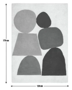 Habitat Geometric Cut Pile Rug - 120X170cm - Multicoloured -Habitat Furni Sales 1179985 R E001