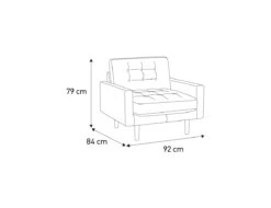 Habitat Fenner Velvet Accent Chair - Orange -Habitat Furni Sales 1181368 R E020