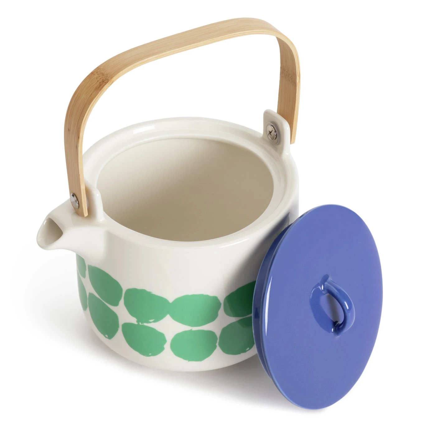 Habitat Abstract Stoneware Teapot - Green and Blue Habitat Abstract Stoneware Teapot - Green And Blue -Habitat Furni Sales 1181478 R Z003A