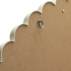 Habitat Beaded Round Wall Mirror - White - 70x70cm 4 Habitat Beaded Round Wall Mirror - White - 70x70cm -Habitat Furni Sales 1182927 R Z004A