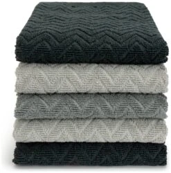 Habitat Zig Zag Terry Pack Of 5 Tea Towels 2 Habitat Zig Zag Terry Pack Of 5 Tea Towels -Habitat Furni Sales 1185182 R Z002A