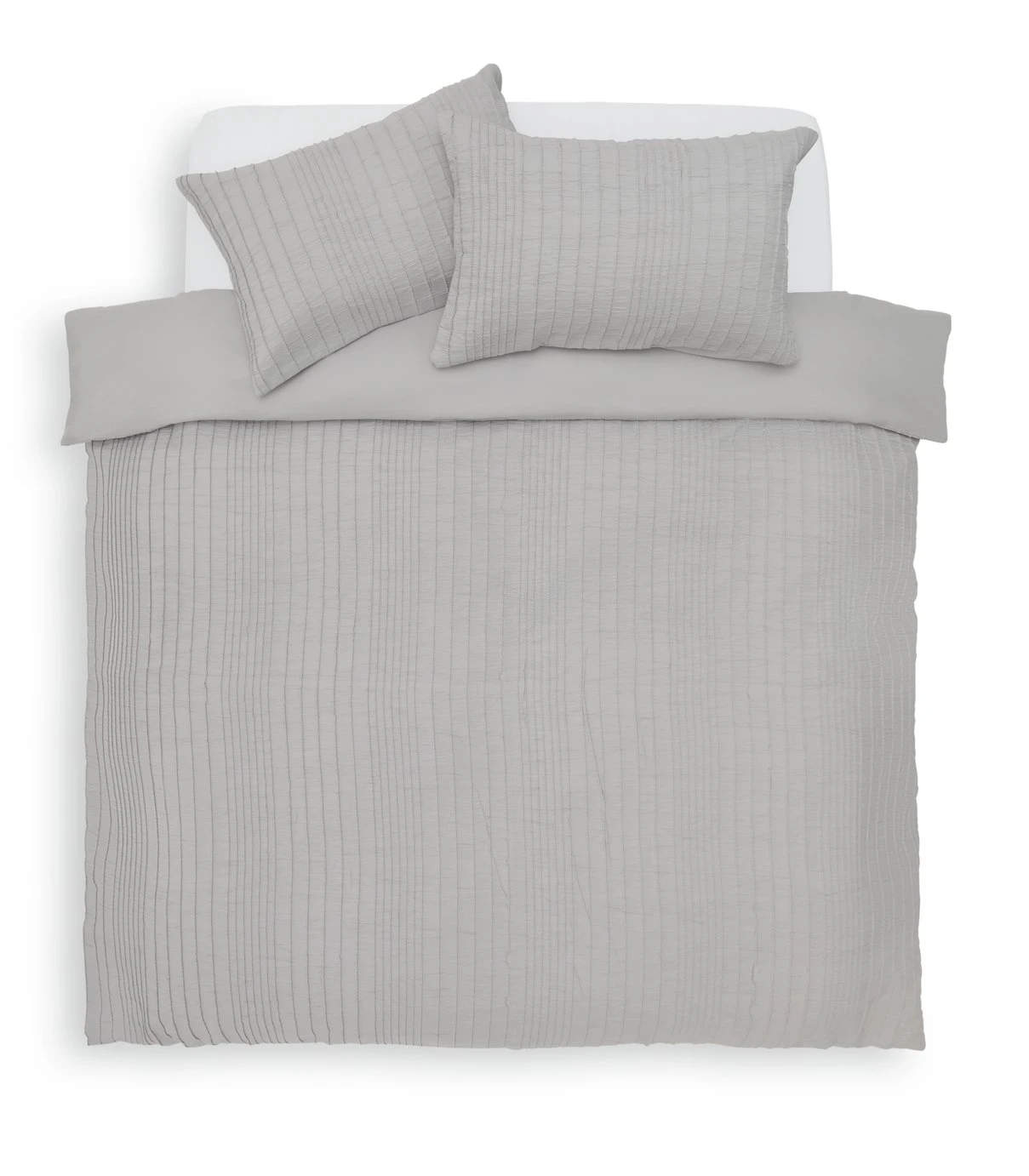 Habitat Crinkle Grey Bedding Set - Single Habitat Crinkle Grey Bedding Set - Single -Habitat Furni Sales 1232420 R Z002A