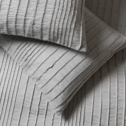 Habitat Crinkle Grey Bedding Set - Single 3 Habitat Crinkle Grey Bedding Set - Single -Habitat Furni Sales 1232420 R Z003A