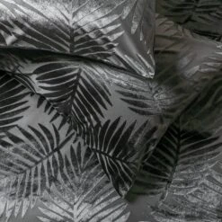 Habitat Velvet Feather Charcoal Bedding Set - Double 3 Habitat Velvet Feather Charcoal Bedding Set - Double -Habitat Furni Sales 1232499 R Z003A