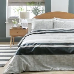 Habitat 180 TC Textured Block Print Bedding Set - Single