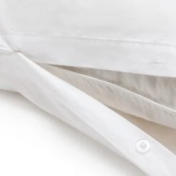 Habitat Cotton Embroidered Leaf White Bedding Set- Single -Habitat Furni Sales 1232994 R Z004A