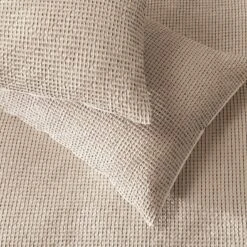 Habitat Cotton Contrast Waffle Beige Bedding Set - Single -Habitat Furni Sales 1233089 R Z002A