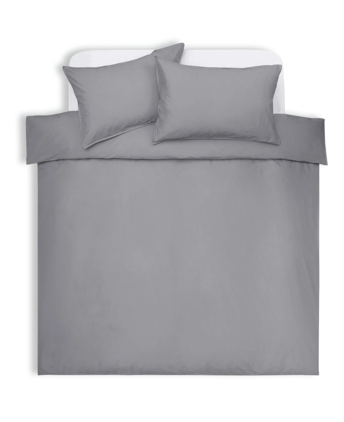 Habitat Cotton 180TC Linen Look Grey Bedding Set - Single Habitat Cotton 180TC Linen Look Grey Bedding Set - Single -Habitat Furni Sales 1233144 R Z002A