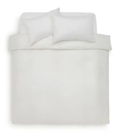Habitat Cotton 200TC Muslin White Bedding Set - Double -Habitat Furni Sales 1233278 R Z002A