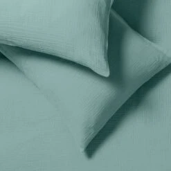 Habitat Cotton 200TC Muslin Green Bedding Set - Double -Habitat Furni Sales 1233319 R Z003A