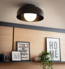 Habitat Modern Globe Metal Bathroom Ceiling Light - Black -Habitat Furni Sales 1233584 R Z002C