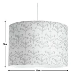 Habitat Floral Print Faux Linen Shade - Cream And Orange -Habitat Furni Sales 1233663 R E001