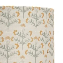Habitat Floral Print Faux Linen Shade - Cream And Orange -Habitat Furni Sales 1233663 R Z003A