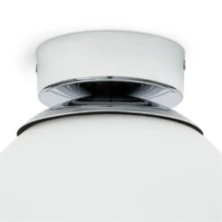 Habitat Opal Glass Bathroom Flush Ceiling Light - White -Habitat Furni Sales 1233759 R Z003A