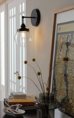 Habitat Globe Metal Bathroom Wall Light - Black -Habitat Furni Sales 1233773 R Z002C