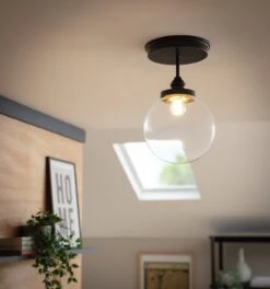 Habitat Globe Metal Bathroom Pendant Light - Black 7 Habitat Globe Metal Bathroom Pendant Light - Black -Habitat Furni Sales 1233797 R Z002C