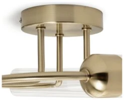 Habitat Ribbed Metal 3 Light Bathroom Ceiling Light - Gold -Habitat Furni Sales 1233845 R Z003A