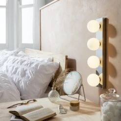 Habitat Metal 4 Light Bathroom Wall Light - Chrome -Habitat Furni Sales 1233852 R Z003C