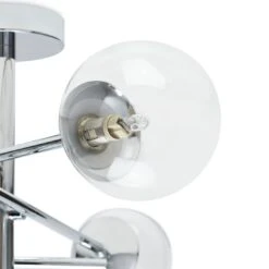 Habitat Sputnik Metal Bathroom Flush Ceiling Light - Chrome -Habitat Furni Sales 1233890 R Z002A