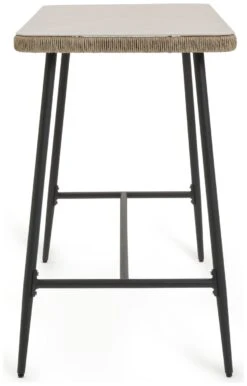 Habitat Malta 4 Seater Rattan Effect Garden Bar Set -Natural -Habitat Furni Sales 1242245 R Z002A