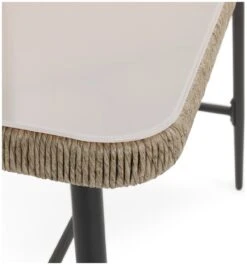 Habitat Malta 4 Seater Rattan Effect Garden Bar Set -Natural -Habitat Furni Sales 1242245 R Z003A