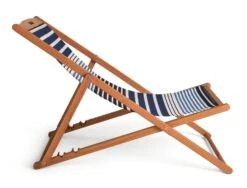 Habitat Folding Wooden Garden Deck Chair - Blue -Habitat Furni Sales 1247628 R Z004A