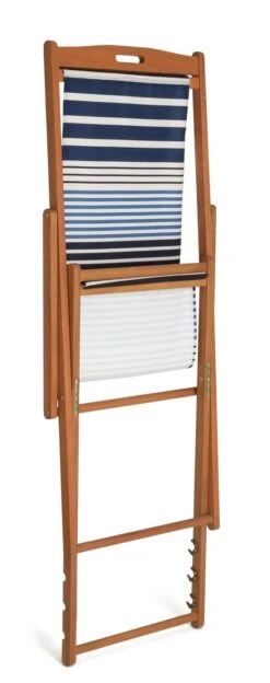 Habitat Folding Wooden Garden Deck Chair - Blue -Habitat Furni Sales 1247628 R Z006A