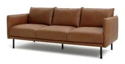 Habitat Moore Leather 4 Seater Sofa - Tan -Habitat Furni Sales 1247941 R Z002A