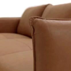 Habitat Moore Leather 4 Seater Sofa - Tan -Habitat Furni Sales 1247941 R Z007A