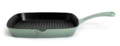 Habitat 23cm Cast Iron Griddle Pan - Sage Green