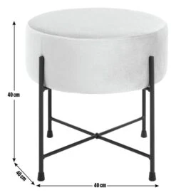 Habitat Jax Metal Footstool - Mint Green -Habitat Furni Sales 1259056 R E001