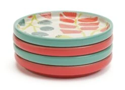 Habitat X Kew Set Of 4 Ceramic Botanical Coasters -Habitat Furni Sales 1300541 R Z004A