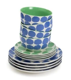 Habitat Abstract 12 Piece Stoneware Dinner Set 5 Habitat Abstract 12 Piece Stoneware Dinner Set -Habitat Furni Sales 1304963 R Z005A