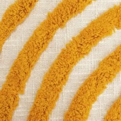 Habitat Geo Tufted Throw - White & Yellow - 125x150cm -Habitat Furni Sales 1309944 R B001