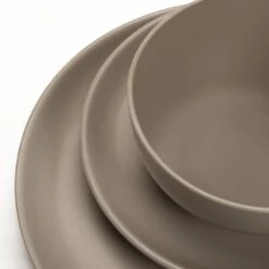 Habitat Mushroom 12 Piece Stoneware Dinner Set - Mushroom 4 Habitat Mushroom 12 Piece Stoneware Dinner Set - Mushroom -Habitat Furni Sales 1341108 R Z005A