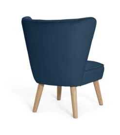 Habitat Alexis Velvet Cocktail Chair - Navy -Habitat Furni Sales 1341270 R Z003A