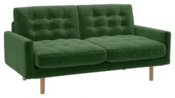 Habitat Fenner Velvet 2 Seater Sofa - Moss Green -Habitat Furni Sales 1345166 R Z008A
