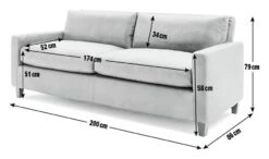 Habitat Chester Leather 3 Seater Sofa - Dark Feet - Tan 3 Habitat Chester Leather 3 Seater Sofa - Dark Feet - Tan -Habitat Furni Sales 1345616 R E001