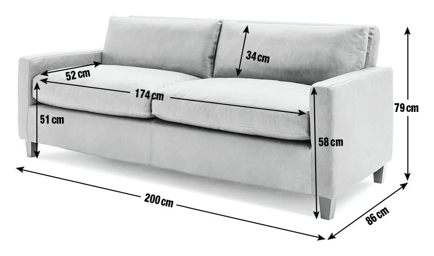 Habitat Chester Leather 3 Seater Sofa - Dark Feet - Tan Habitat Chester Leather 3 Seater Sofa - Dark Feet - Tan -Habitat Furni Sales 1345616 R E001