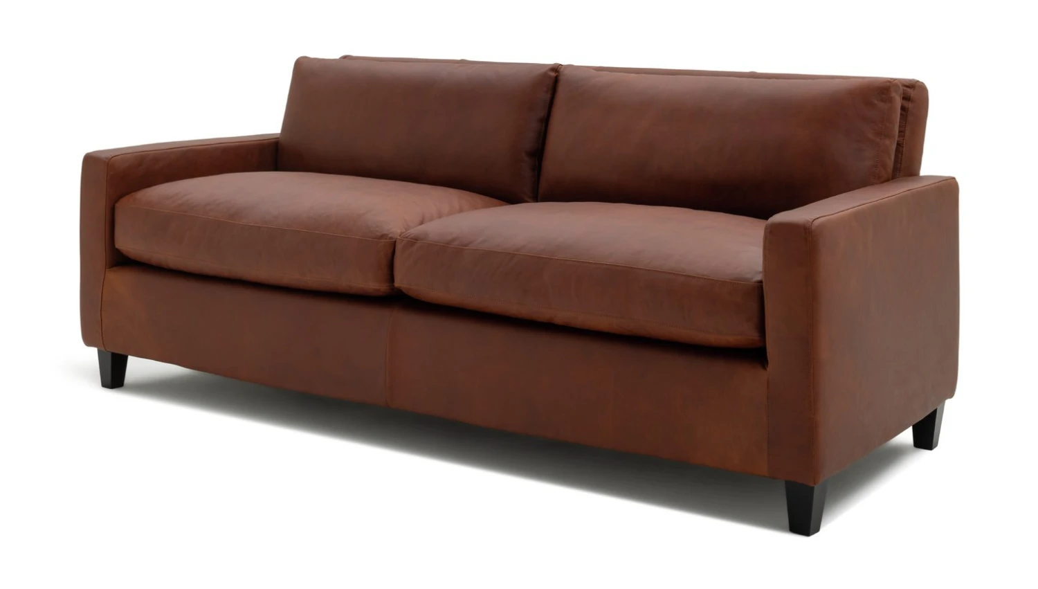 Habitat Chester Leather 3 Seater Sofa - Dark Feet - Tan Habitat Chester Leather 3 Seater Sofa - Dark Feet - Tan -Habitat Furni Sales 1345616 R Z002A