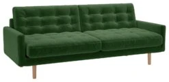 Habitat Fenner Velvet 3 Seater Sofa - Moss Green -Habitat Furni Sales 1350443 R Z008A