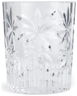 Habitat Palm Design Transparent Tumbler - Pack Of 4 -Habitat Furni Sales 1400056 R Z004A
