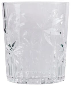 Habitat Palm Design Transparent Tumbler - Pack Of 4 -Habitat Furni Sales 1400056 R Z005A