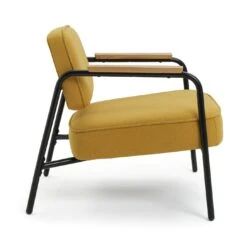 Habitat Jesper Fabric Accent Chair - Yellow 6 Habitat Jesper Fabric Accent Chair - Yellow -Habitat Furni Sales 1402047 R Z004A